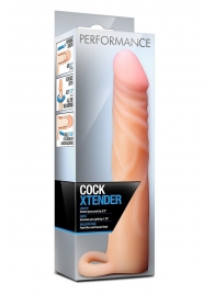 Телесная насадка на пенис Cock Xtender - 17,7 см. - Blush Novelties - в Челябинске купить с доставкой