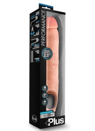 Телесная насадка-удлинитель 11.5 Inch Silicone Cock Sheath Penis Extender - 29,2 см. - Blush Novelties - в Челябинске купить с доставкой