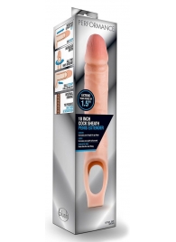 Телесная насадка на пенис 10 Inch Cock Sheath Extender - 25 см. - Blush Novelties - в Челябинске купить с доставкой