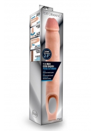 Телесная насадка на пенис 11.5 Inch Cock Sheath Penis Extender - 29,2 см. - Blush Novelties - в Челябинске купить с доставкой