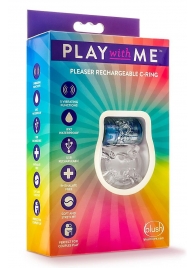 Фиолетовое эрекционное виброкольцо Pleaser Rechargeable C-Ring - Blush Novelties - в Челябинске купить с доставкой