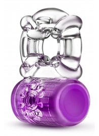 Фиолетовое эрекционное виброкольцо Pleaser Rechargeable C-Ring - Blush Novelties - в Челябинске купить с доставкой