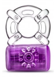 Фиолетовое эрекционное виброкольцо One Night Stand Vibrating C-Ring - Blush Novelties - в Челябинске купить с доставкой