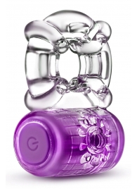 Фиолетовое эрекционное виброкольцо One Night Stand Vibrating C-Ring - Blush Novelties - в Челябинске купить с доставкой