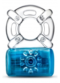 Синее эрекционное виброкольцо One Night Stand Vibrating C-Ring - Blush Novelties - в Челябинске купить с доставкой