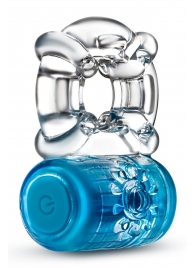 Синее эрекционное виброкольцо One Night Stand Vibrating C-Ring - Blush Novelties - в Челябинске купить с доставкой