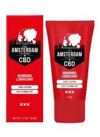 Пролонгирующий лубрикант Numbing CBD from Amsterdam - 50 мл. - Shots Media BV - купить с доставкой в Челябинске