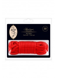 Красная веревка для фиксации - 10 м. - Sweet Caress - купить с доставкой в Челябинске