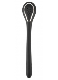 Черный гибкий уретральный стимулятор с вибрацией Vibrating Bendable Dilator - 13,5 см. - Orion - купить с доставкой в Челябинске