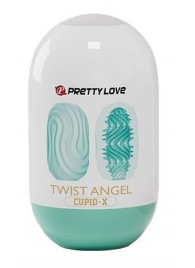 Бирюзовый мастурбатор-яйцо Twist Angel - Baile - в Челябинске купить с доставкой