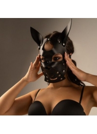 Черная маска  Собака  с ушками - Crazy Handmade - купить с доставкой в Челябинске