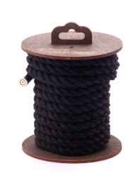 Черная хлопковая веревка для бондажа на катушке - 5 м. - Crazy Handmade - купить с доставкой в Челябинске