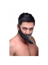 Черный кляп-страпон Masters Mini Face Fuck Strap-On - 14 см. - XR Brands - купить с доставкой в Челябинске