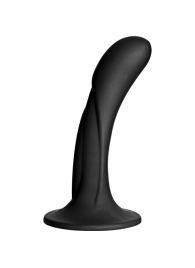 Черная изогнутая насадка Vac-U-Lock G-Spot - 16,5 см. - Doc Johnson - купить с доставкой в Челябинске