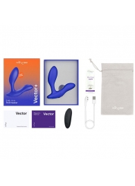 Синий анальный вибратор We-Vibe Vector+ - We-vibe - в Челябинске купить с доставкой