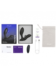 Черный анальный вибратор We-Vibe Vector+ - We-vibe - в Челябинске купить с доставкой