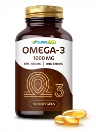 Пищевая добавка SuperCaps OMEGA-3 - 50 капсул (1000 мг) - SuperCaps - купить с доставкой в Челябинске