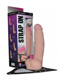 Реалистичный фаллос на поясе Harness - 20,5 см. - LOVETOY (А-Полимер) - купить с доставкой в Челябинске
