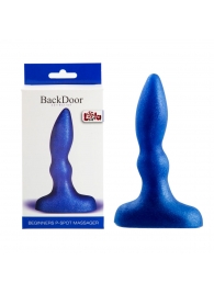 Синий анальный стимулятор Beginners p-spot massager - 11 см. - Lola Games - в Челябинске купить с доставкой
