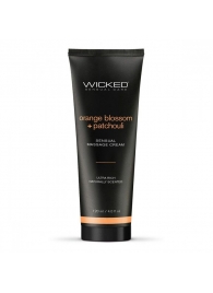 Массажный легкий крем WICKED Orange Blossom plus Patchouli - 120 мл. - Wicked - купить с доставкой в Челябинске