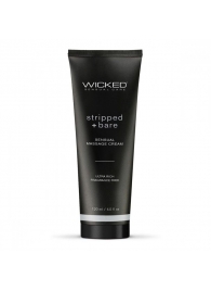 Массажный легкий крем WICKED Stripped plus Bare - 120 мл. - Wicked - купить с доставкой в Челябинске