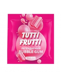Пробник гель-смазки Tutti-frutti со вкусом бабл-гам - 4 гр. - Биоритм - купить с доставкой в Челябинске