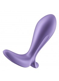 Фиолетовый анальный вибростимулятор Intensity Plug - Satisfyer - в Челябинске купить с доставкой
