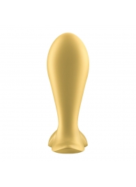 Золотистый анальный вибростимулятор Intensity Plug - Satisfyer - в Челябинске купить с доставкой