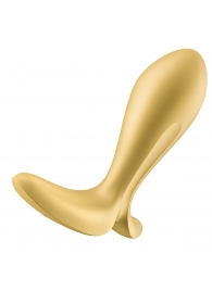 Золотистый анальный вибростимулятор Intensity Plug - Satisfyer - в Челябинске купить с доставкой