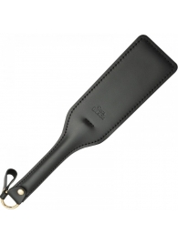 Черная кожаная шлепалка SitaBlack - 30 см. - Sitabella - купить с доставкой в Челябинске