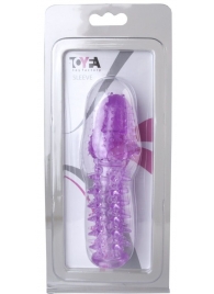 Фиолетовая насадка, удлиняющая половой член - 13,5 см. - Toyfa Basic - в Челябинске купить с доставкой