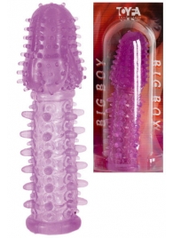 Фиолетовая насадка, удлиняющая половой член - 13,5 см. - Toyfa Basic - в Челябинске купить с доставкой