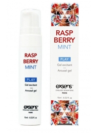 Возбуждающий гель Raspberry Mint с ароматом малины и мяты - 15 мл. - Exsens - купить с доставкой в Челябинске