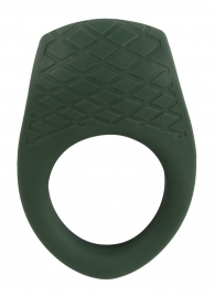 Зеленое эрекционное виброкольцо Luxurious Vibro Cock Ring - Orion - в Челябинске купить с доставкой