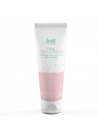 Лубрикант на водной основе Vibe Sensation с клубничным вкусом и легким вибрирующим эффектом - 50 гр. - INTT - купить с доставкой в Челябинске