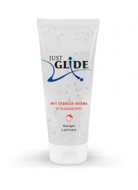 Лубрикант на водной основе Just Glide Strawberry с ароматом клубники - 200 мл. - Orion - купить с доставкой в Челябинске