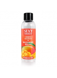 Массажное масло Sexy Sweet Juicy Mango с феромонами и ароматом манго - 75 мл. - Биоритм - купить с доставкой в Челябинске