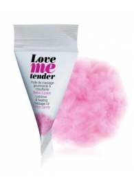 Съедобное согревающее массажное масло Love Me Tender Cotton Candy с ароматом сладкой ваты - 10 мл. - Love to Love - купить с доставкой в Челябинске