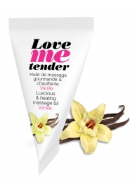 Съедобное согревающее массажное масло Love Me Tender Vanilla с ароматом ванили - 10 мл. - Love to Love - купить с доставкой в Челябинске