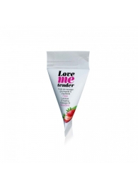 Съедобное согревающее массажное масло Love Me Tender Strawberry с ароматом клубники - 10 мл. - Love to Love - купить с доставкой в Челябинске