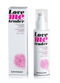 Съедобное согревающее массажное масло Love Me Tender Cotton Candy с ароматом сладкой ваты - 100 мл. - Love to Love - купить с доставкой в Челябинске