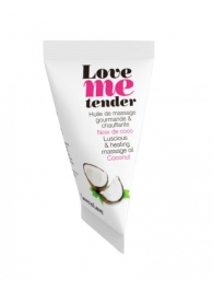 Съедобное согревающее массажное масло Love Me Tender Cocos с ароматом кокоса - 10 мл. - Love to Love - купить с доставкой в Челябинске