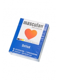 Презервативы с пупырышками Masculan Dotted - 3 шт. - Masculan - купить с доставкой в Челябинске