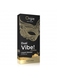 Съедобный гель Dual Vibe Pina Colada с эффектом вибрации и вкусом коктейля пина колада - 15 мл. - ORGIE - купить с доставкой в Челябинске