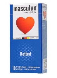 Презервативы с пупырышками Masculan Dotted - 10 шт. - Masculan - купить с доставкой в Челябинске