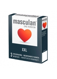 Презервативы увеличенного размера Masculan XXL - 3 шт. - Masculan - купить с доставкой в Челябинске