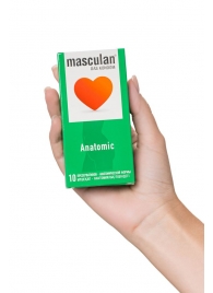 Презервативы анатомической формы Masculan Anatomic - 10 шт. - Masculan - купить с доставкой в Челябинске