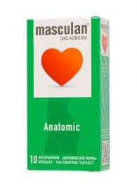 Презервативы анатомической формы Masculan Anatomic - 10 шт. - Masculan - купить с доставкой в Челябинске