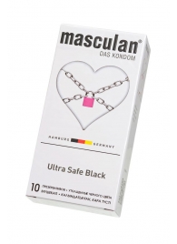 Ультрапрочные презервативы Masculan Ultra Safe Black - 10 шт. - Masculan - купить с доставкой в Челябинске