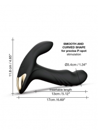 Черный вибромассажер простаты Multi P-Joy с 3 моторами - Dorcel - в Челябинске купить с доставкой